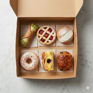 Box dolci media a scelta 6 pezzi