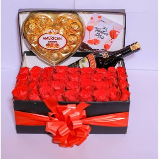 Box Of Roses Baileys And Chocolate