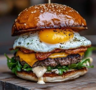 Breakfast burger