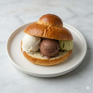 Brioche con gelato