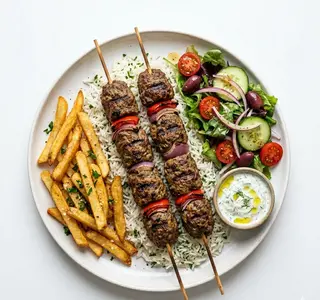 Brochettes De Viande Hachée