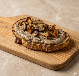 Bruschetta con crema di funghi