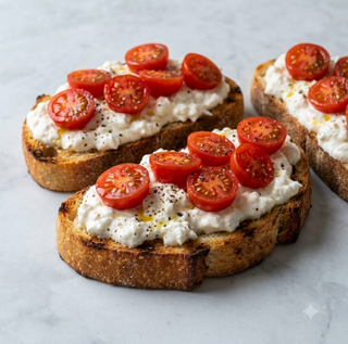 Bruschetta burrata e pachino
