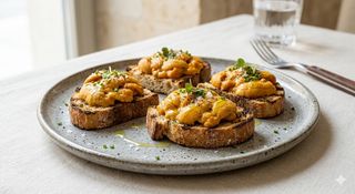 Bruschetta ai ricci 4 pezzi