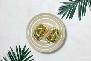 Брускетта с лососем (150г)