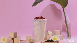 Bubble tea di fagiolli Rossi
