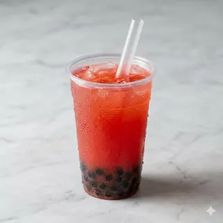10 Bubble tea guava red
