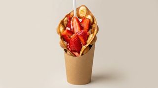 Bubble waffle fragola