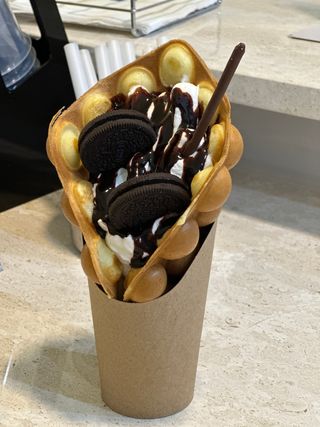 Bubble waffle Oreo