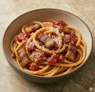 Bucatini all'amatriciana senza glutine