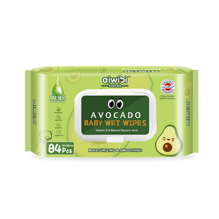Aiwibi Avocado Baby Wet Wipes, 12x84 Pcs