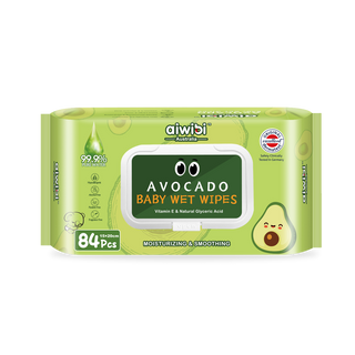 Aiwibi Avocado Baby Wet Wipes, 12x84 Pcs