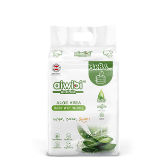 AIWIBI Aloe Vera Water Wipes, 15*20cm, 84 pcs.