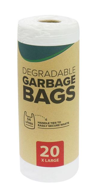 Degradable Garbage Bags with Handle Ties, 20x54L
