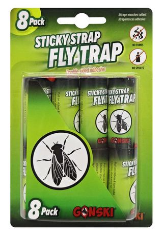 GONSKI Sticky Strap Fly Trap, 8-Pack
