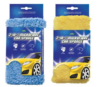 2-in-1 Non-Scratch Microfibre Auto Sponge