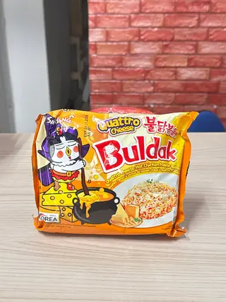 Buldak quattro cheese hot chicken flavour ramen