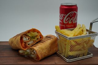 Hot crispy wrap porcija