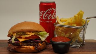 Bacon burger porcija