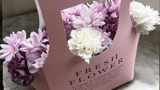 Korpa u lila bebi roze nijansama