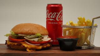 Veggie burger porcija