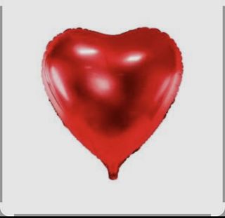 Balon  helijum srce crveno