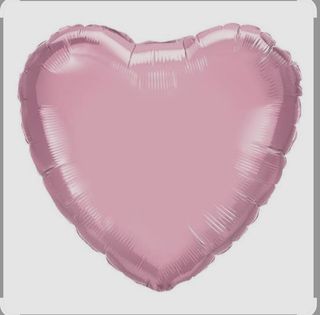 Balon helijum srce roze