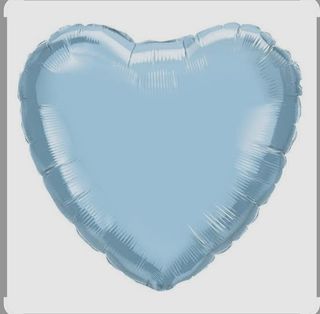 Balon helijum srce plavo