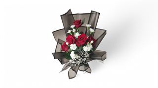 Buket ruže i karanfili