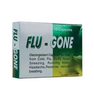 Flugone Decongestant Capsules, 10 Count