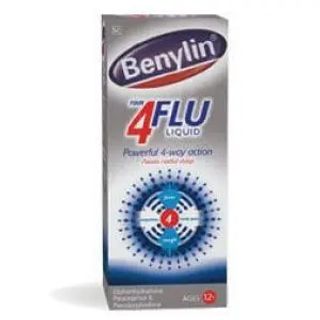 Benylin 4 Flu Liquid, 200ml