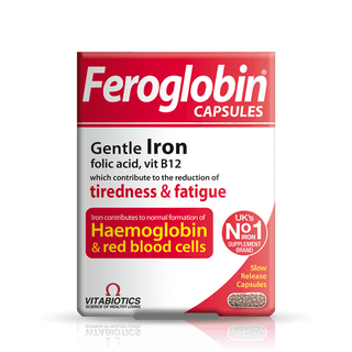 Vitabiotics Ferroglobin Iron Capsules, 30 Slow-Release