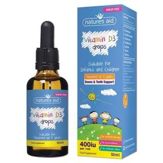 Natures Aid Vitamin D3 Drops Sugar-Free, 50ml