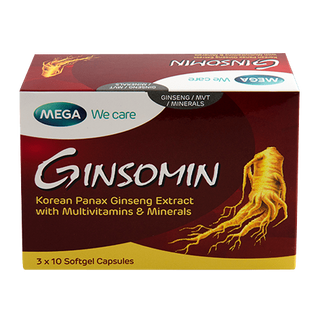 Mega Ginsomin Capsules with Multivitamins, 30 Count