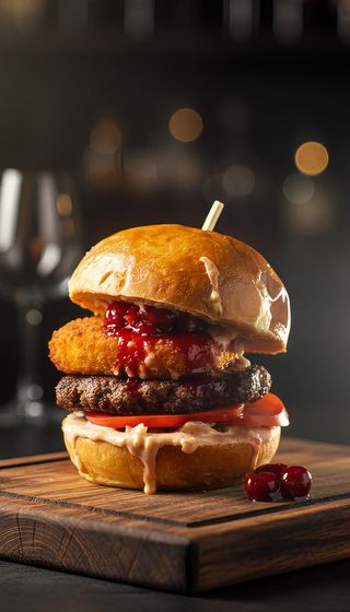 Burger cherry mozzarella (350г)