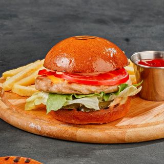 Бургер с курицей/ Burger pui