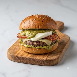 Burger pistacchioso