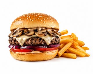 Burger sa šampinjonima