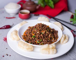 Шашлык из баранины с пампушками (400г)