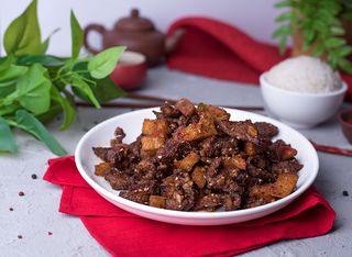 Лепешка с шашлыком из баранины (400г)