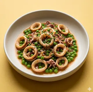 Calamari con piselli