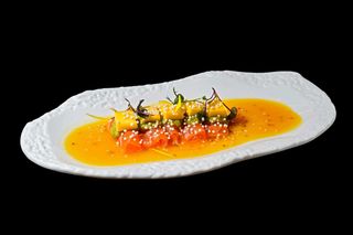 Carpaccio sake mango