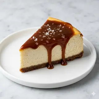Cheesecake al caramello salato