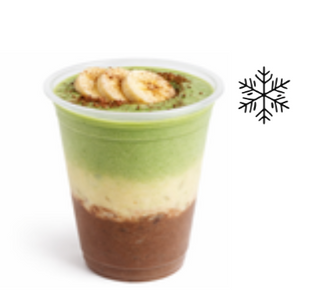 Choco banana matcha smoothie