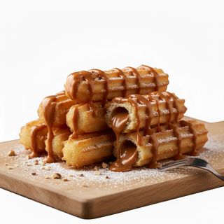 Churros con dulce de leche