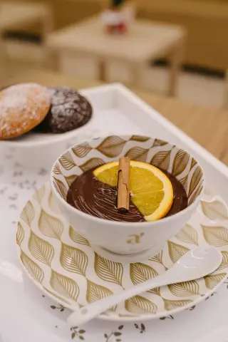 Cioccolata calda latte e pistacchio