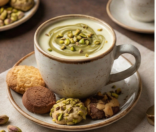 Cioccolata bianca al pistacchio 