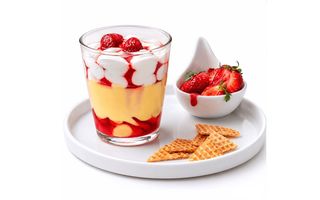 Coppa crema e fragole
