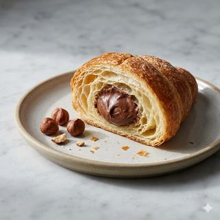 Cornetto con nocciola