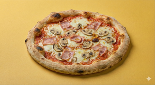 Cotto e funghi